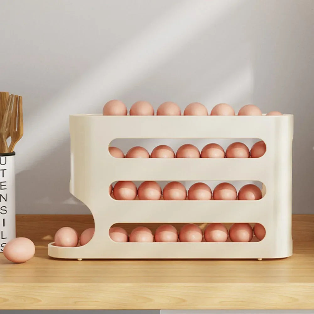 Automatic Rolling Egg Holder Rack