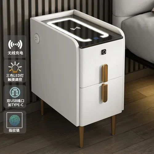 Modern Bedside Table Smart Dresser Created Luxury Vanity Desk