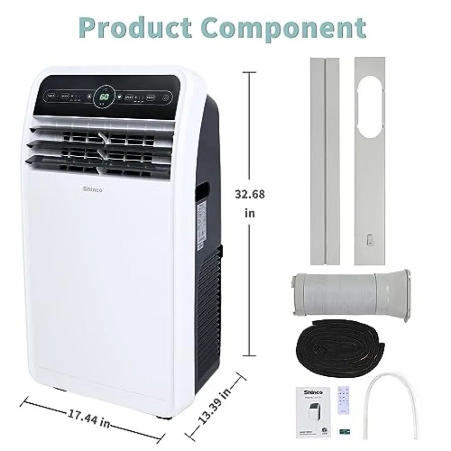Portable Air Conditioner with Builtin Cooling Dehumidifying and Fan Modes