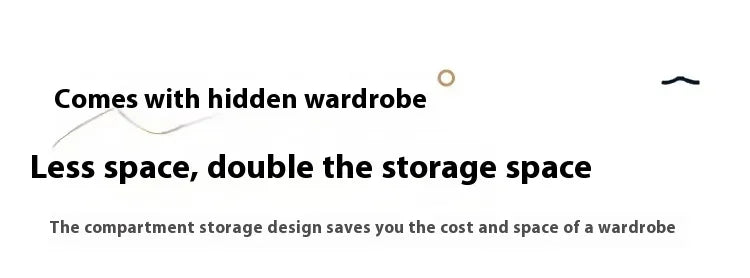 Double Luxury Bed with Office Headboards Racks and Frame Bedroom Set