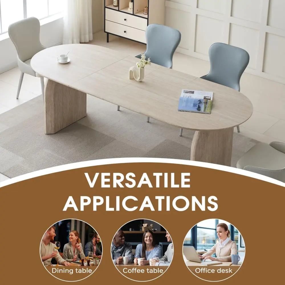 Multi-Functional Oval Extendable Dining Table