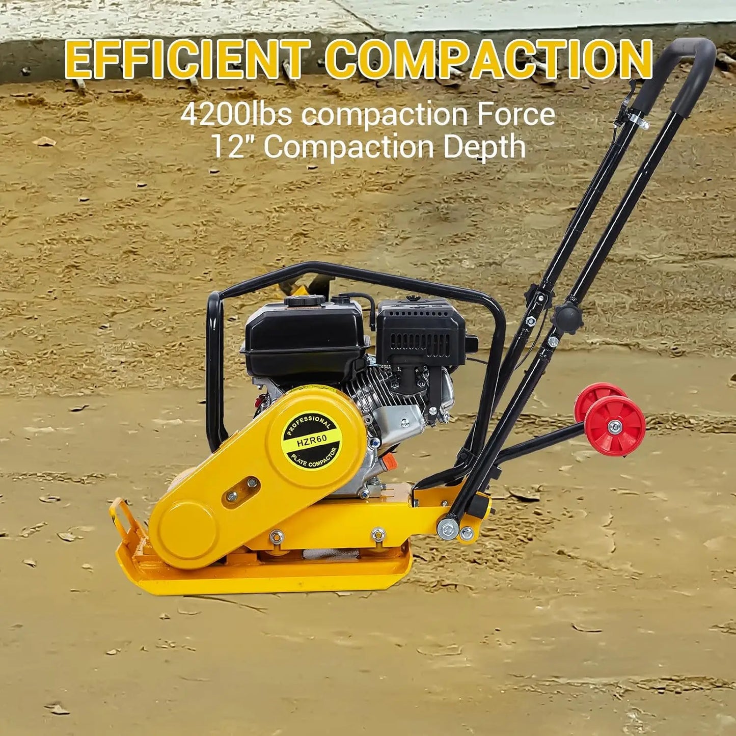 Plate Compactor Ram with Compaction Force Ground Compactor