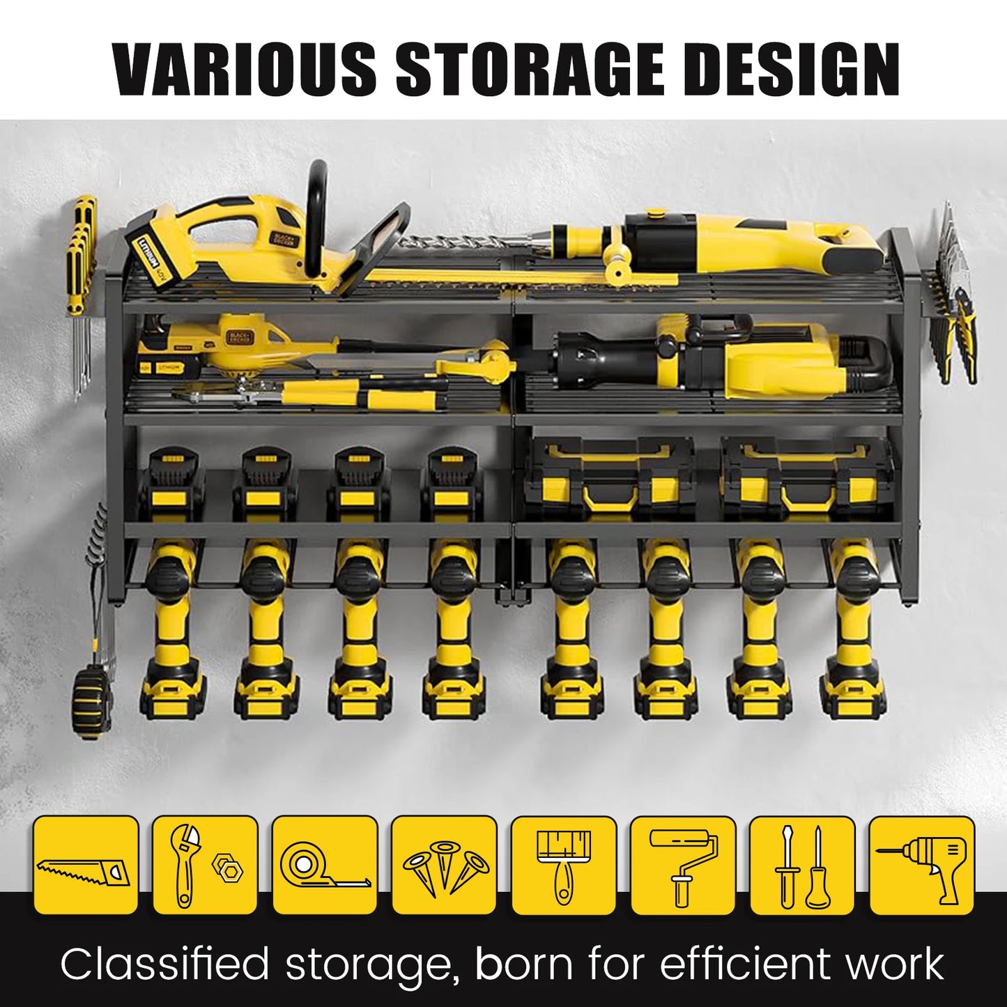 Heavy-Duty Large Tool Storage Rack
