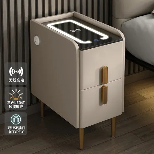 Modern Bedside Table Smart Dresser Created Luxury Vanity Desk