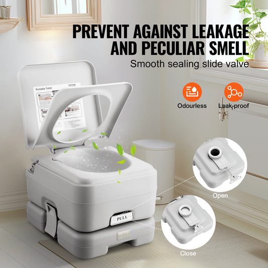 Pressurized Flush Commode Leak-proof and Odorless Portable Toilet
