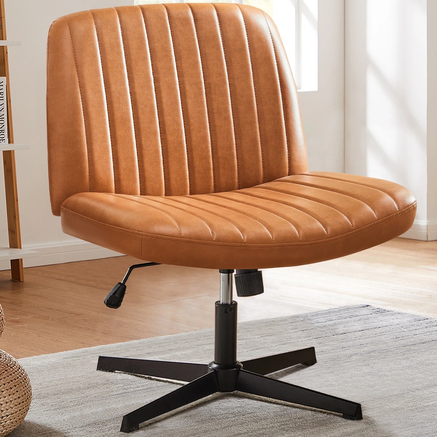 Cross Legged Rocking Chair Armless Wide