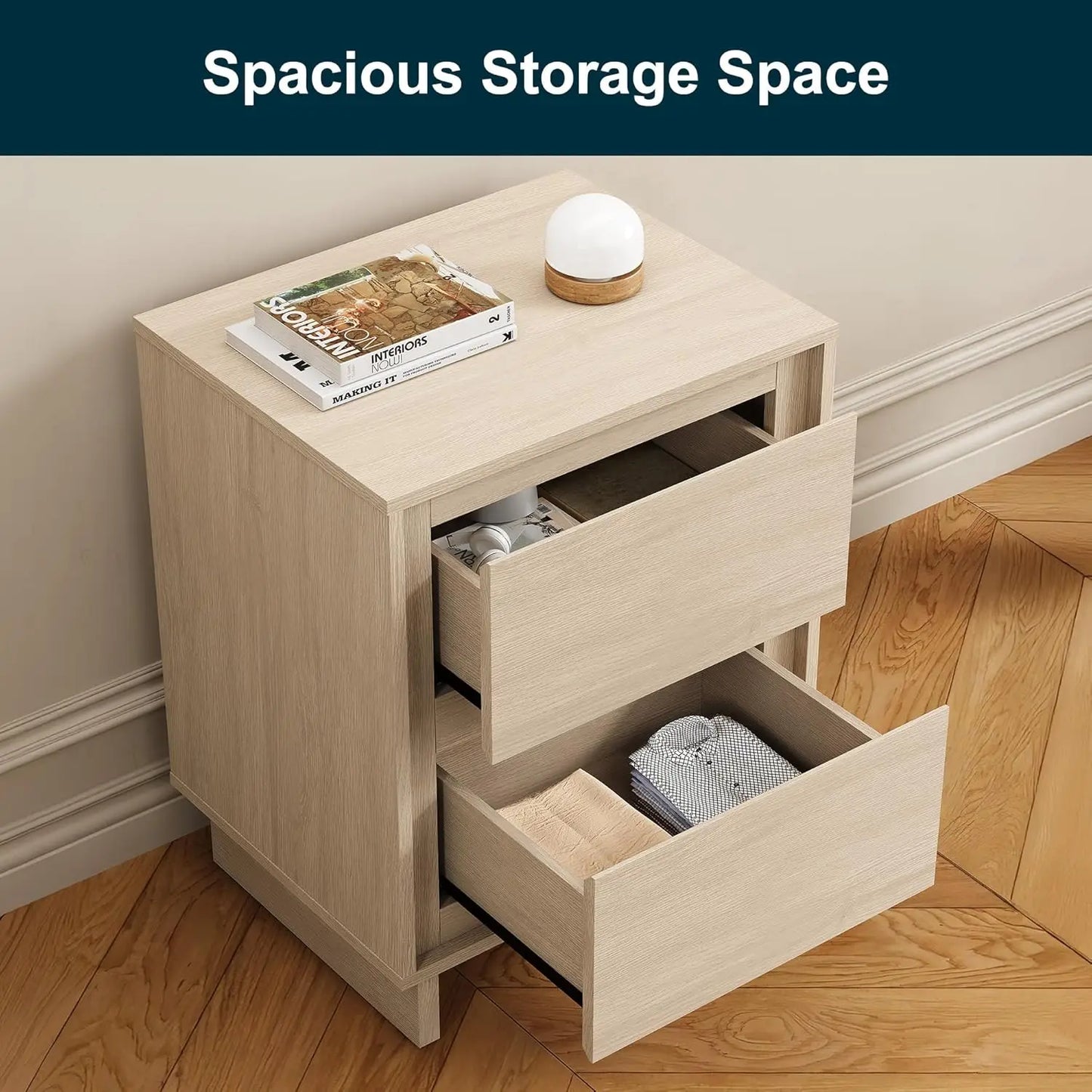 Modern Nightstand with Storage
