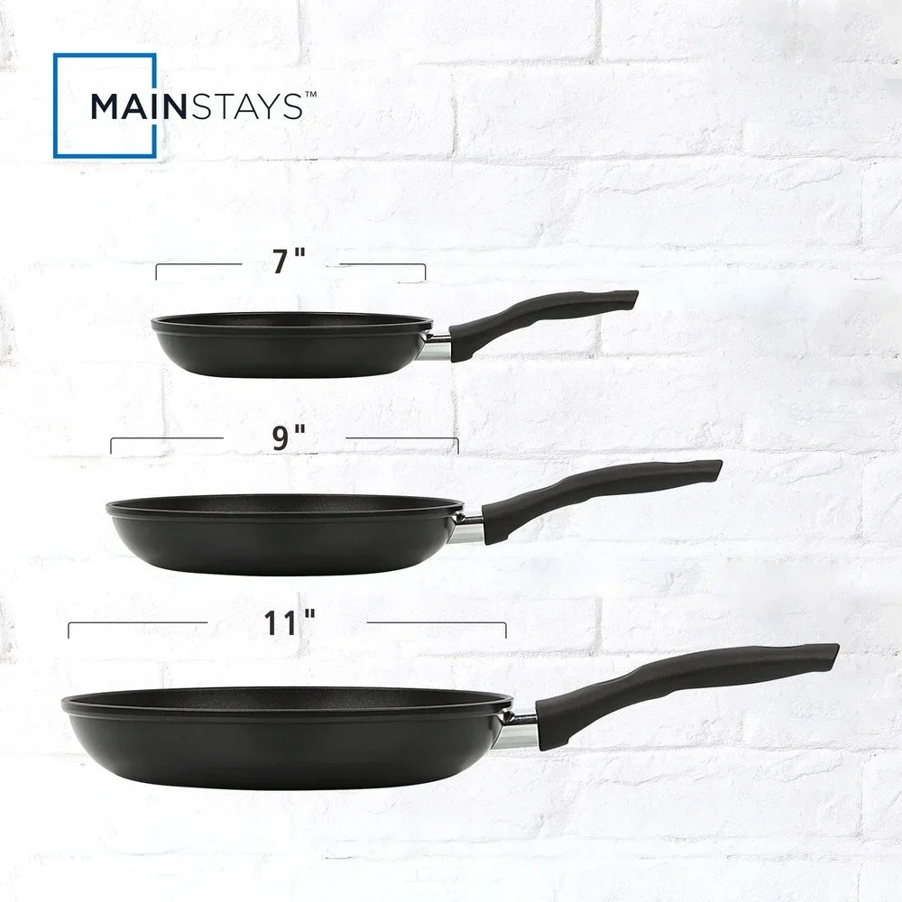 Aluminum Cookware Nonstick Skillet Set