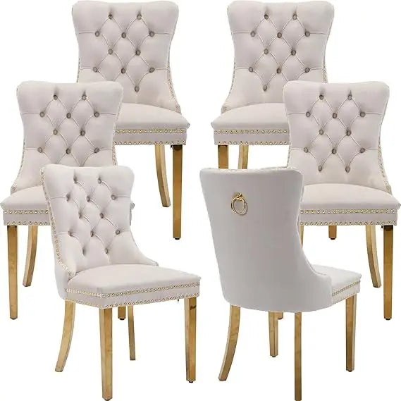 Velvet Dining Chairs Set