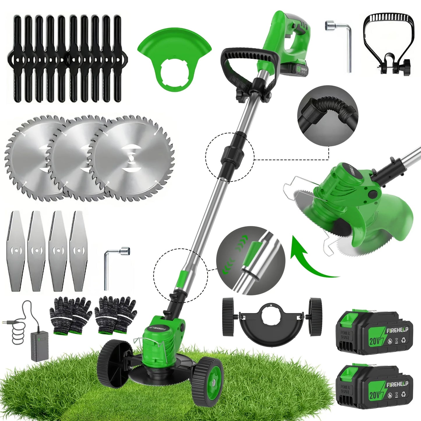 Cordless Weed Trimmer & Lawn Mower