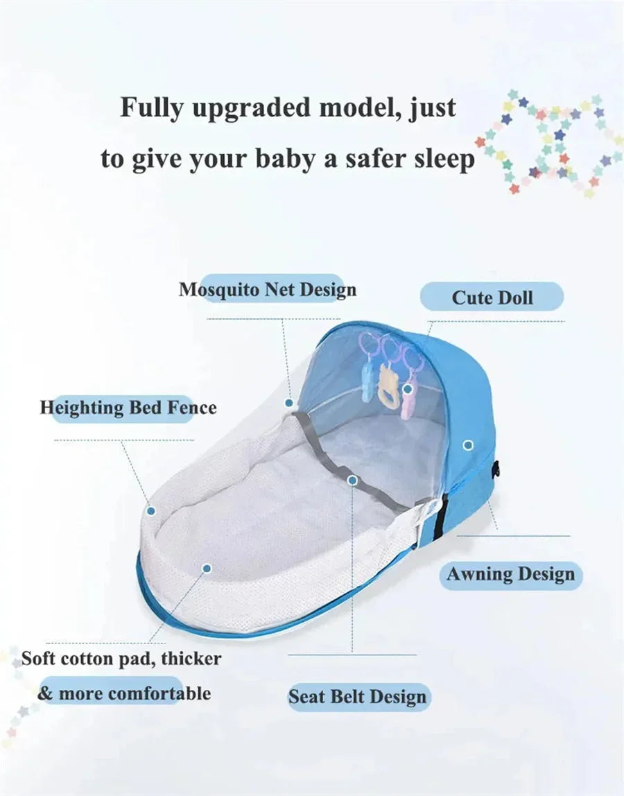 Portable Newborn Baby Bed - Bionic Isolation Travel Crib