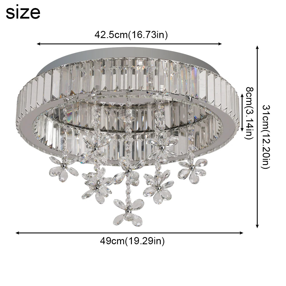 Modern Chandelier Crystal LED Ceiling