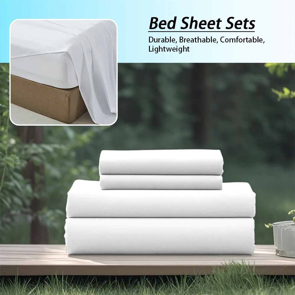 Fashionable Solid Color Soft Bedding Set, Suitable For All Seasons