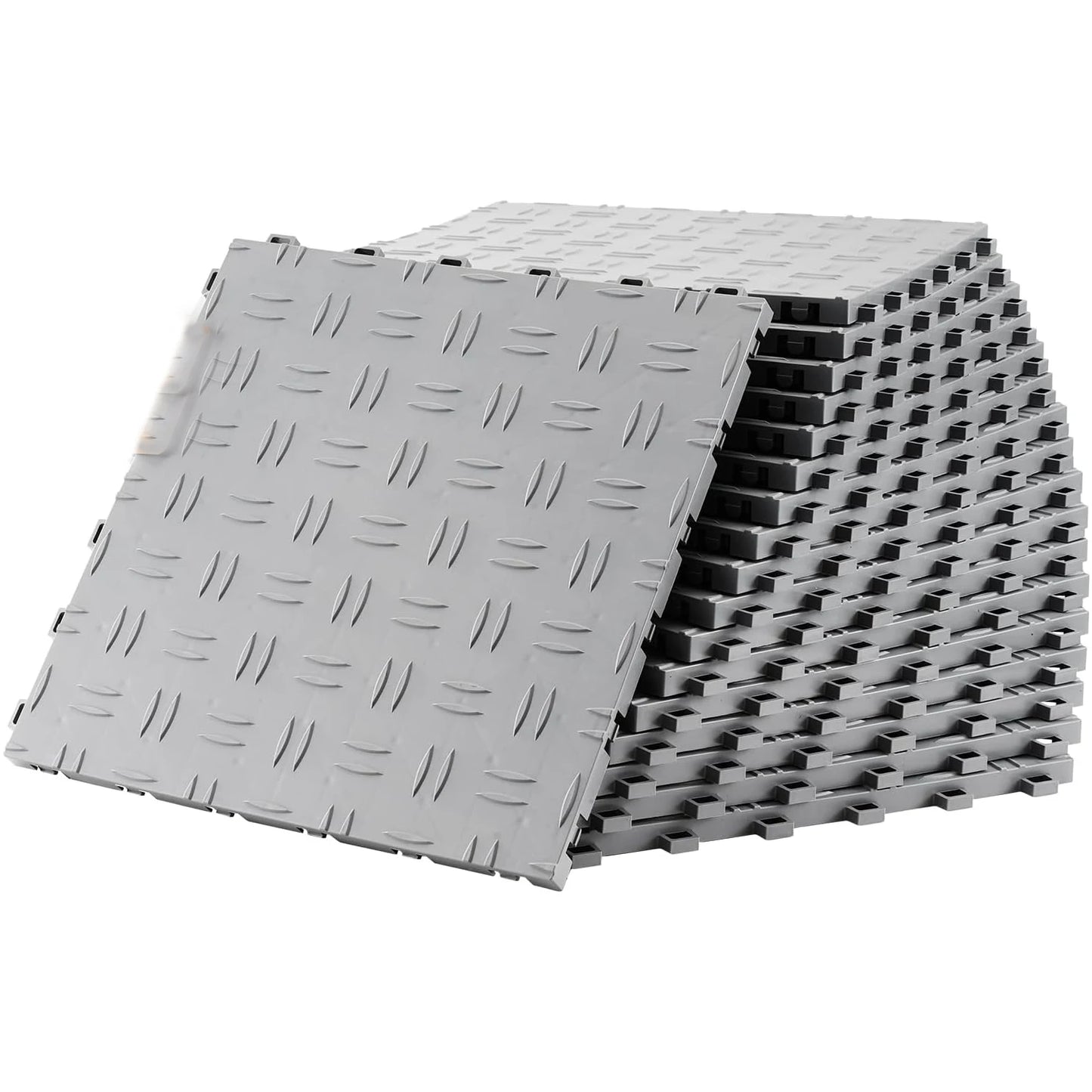 Interlocking Double-Sided Texture Garage Floor Tiles