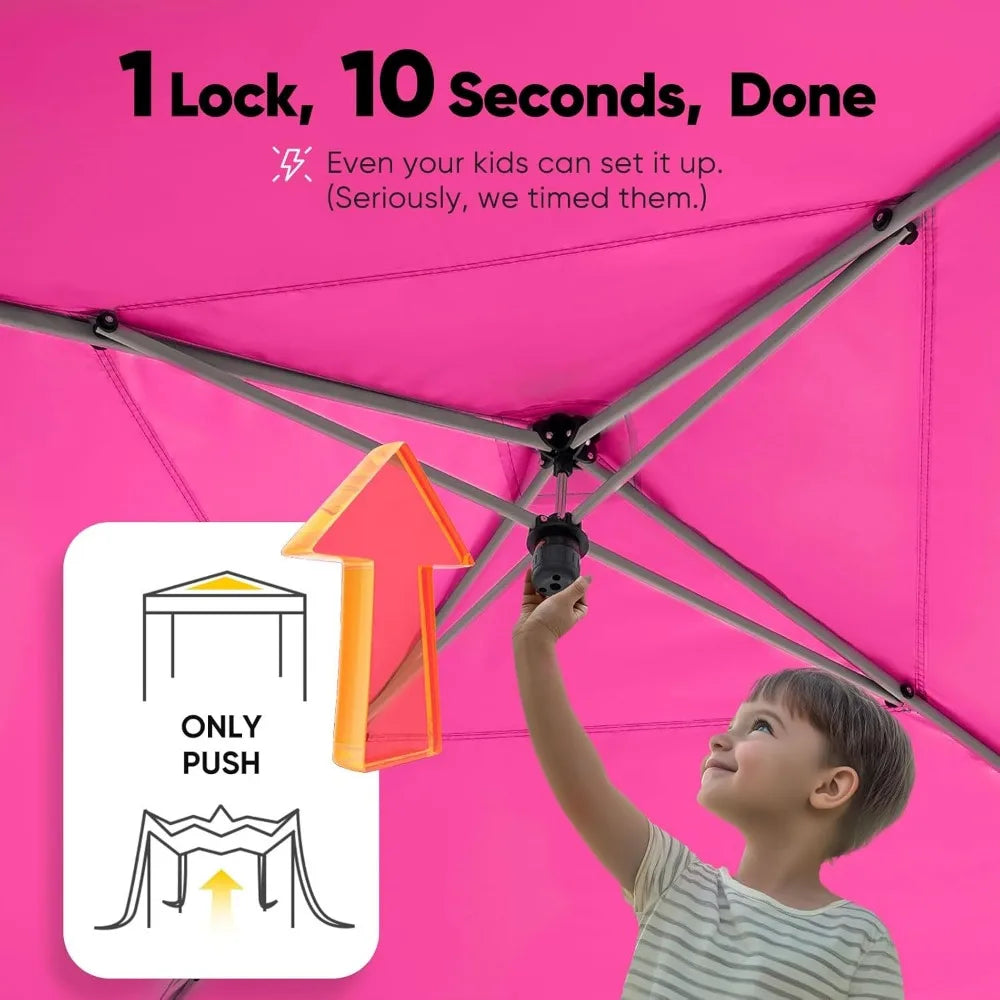 Privacy Pop up Canopy Tent with Sidewalls and Roll-up Ventilated Windows