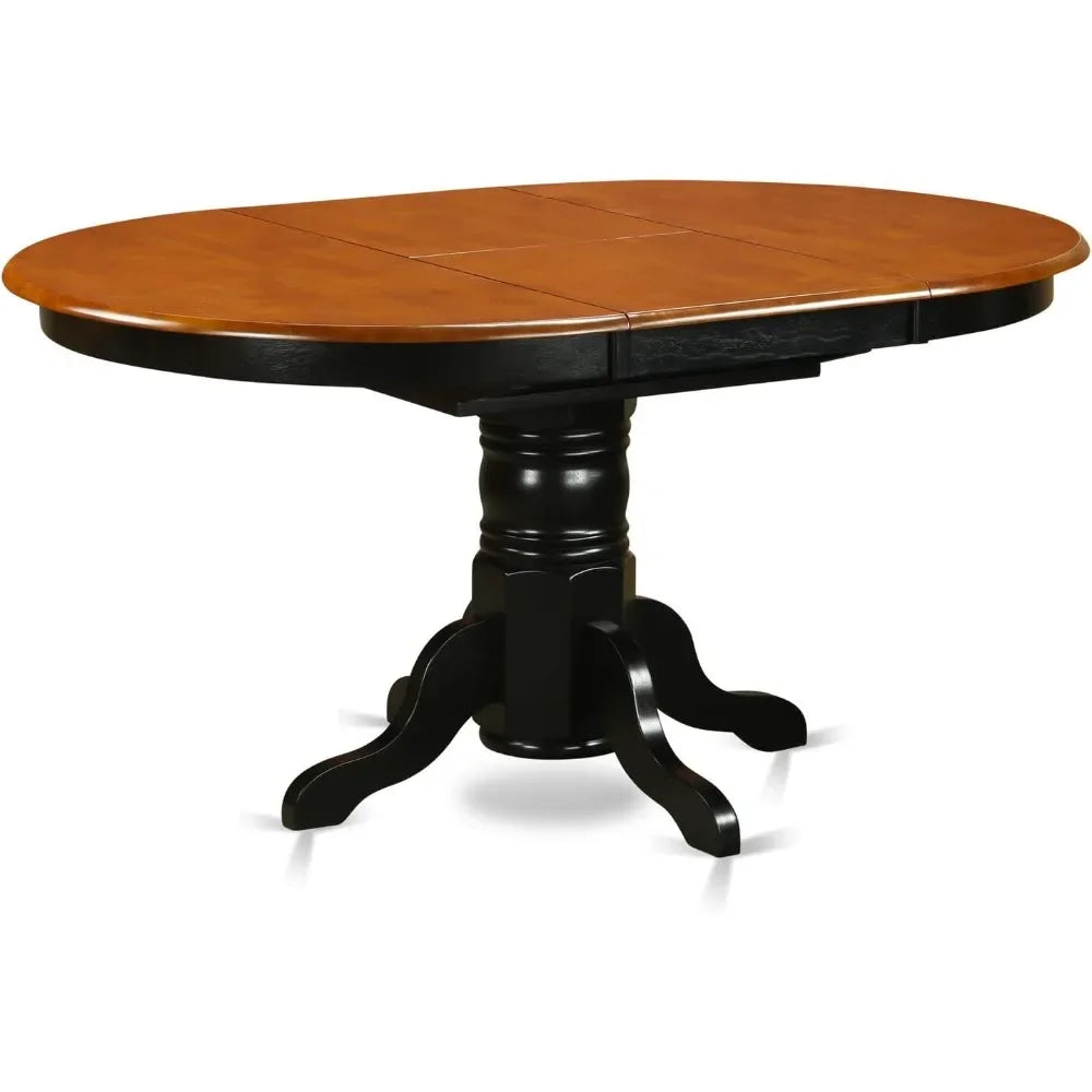 Oval Dining Room Furniture Set with Butterfly Leaves