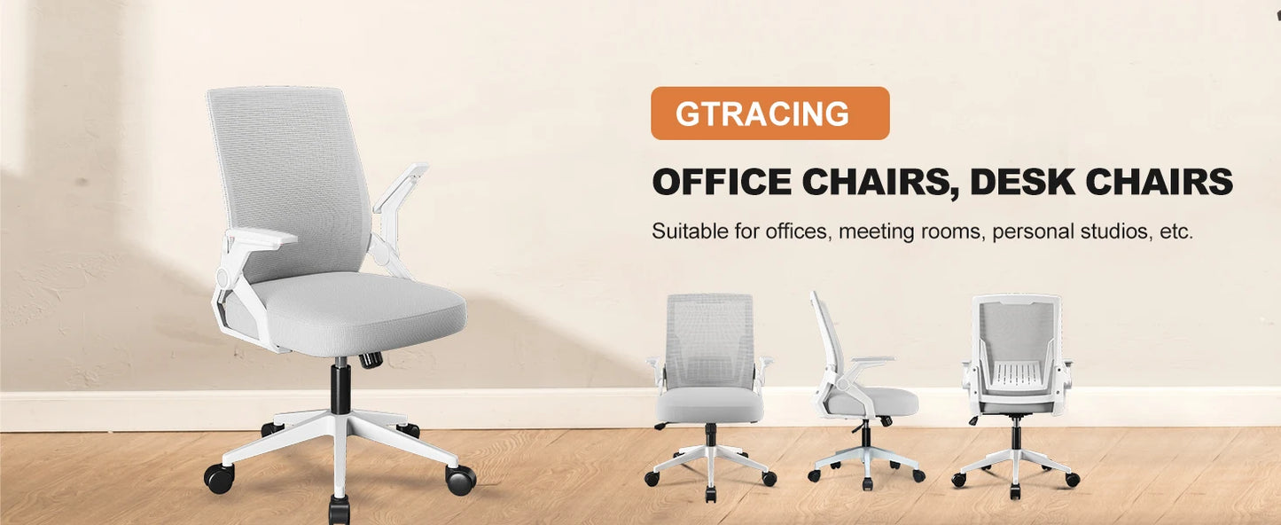 Ergonomic Computer Chair Flip-up Armrests