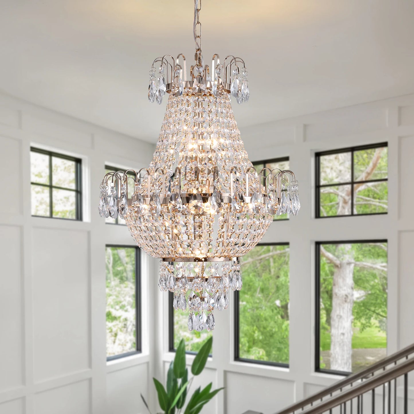 Luxury Gold Crystal Chandelier