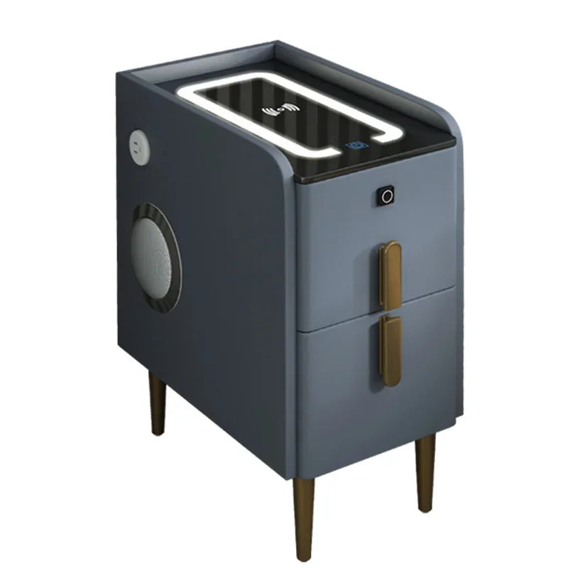 Modern Bedside Table Smart Dresser Created Luxury Vanity Desk