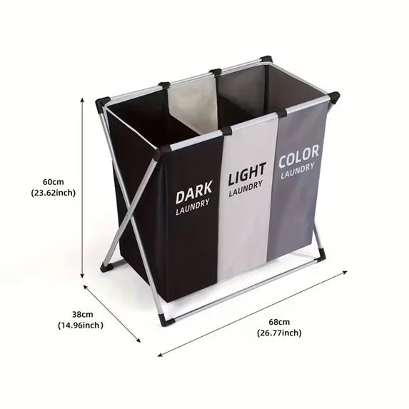Foldable Laundry Hamper with Space-Saving Dirty Clothes Organizer