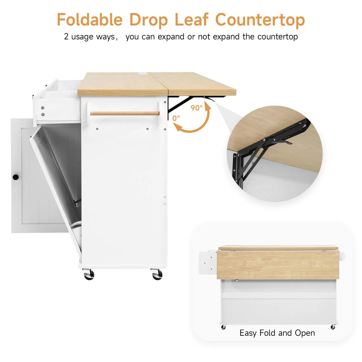 Kitchen Island Table Drop Leaf Home Carts