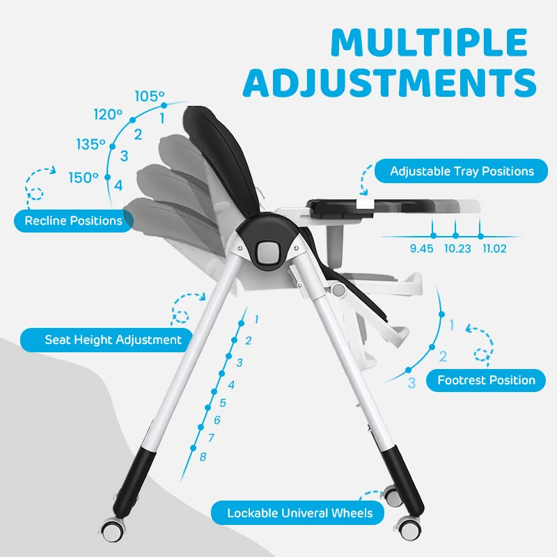 Baby Highchair Adjustable