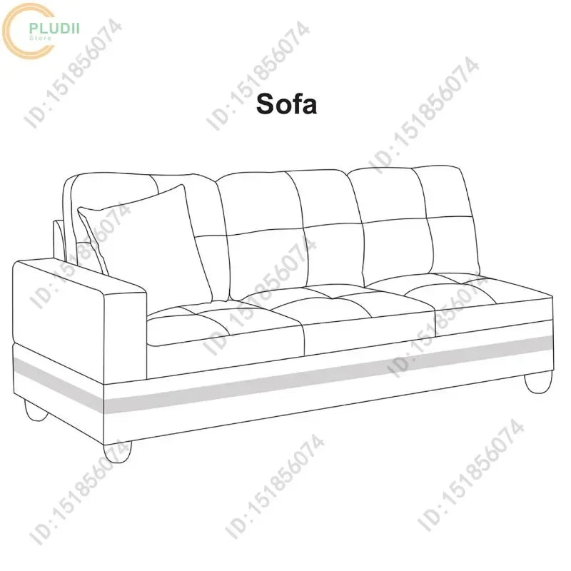 Living Room Dark Grey Faux Leather Sofa Set