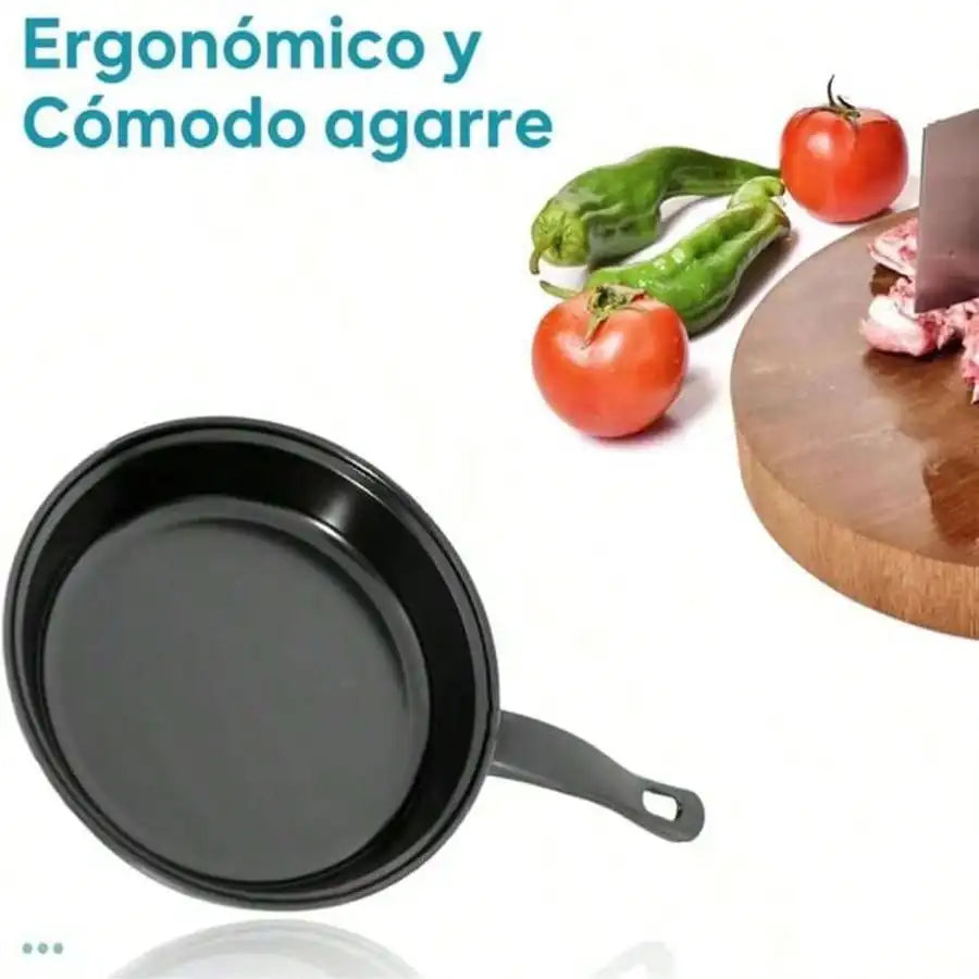 Non-Stick Frying Pan & Soup Pot with Spoons Cookware Set
