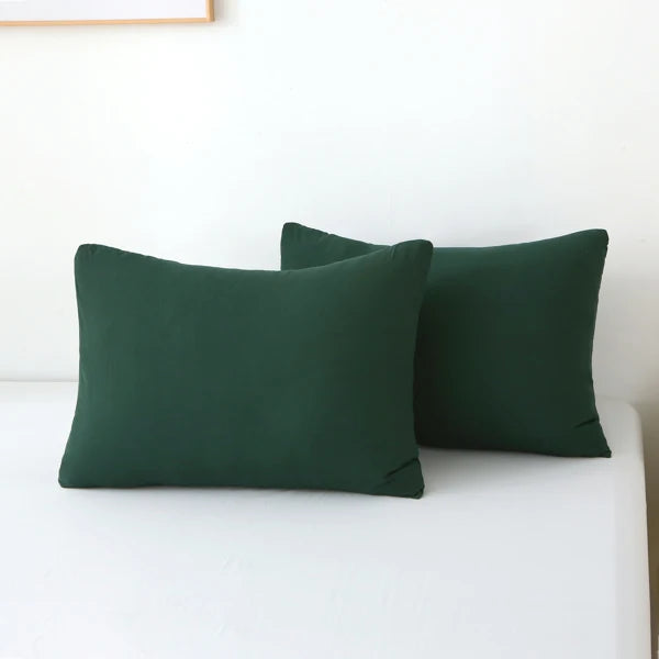 Solid Color Bedding Set with Duvet Cover