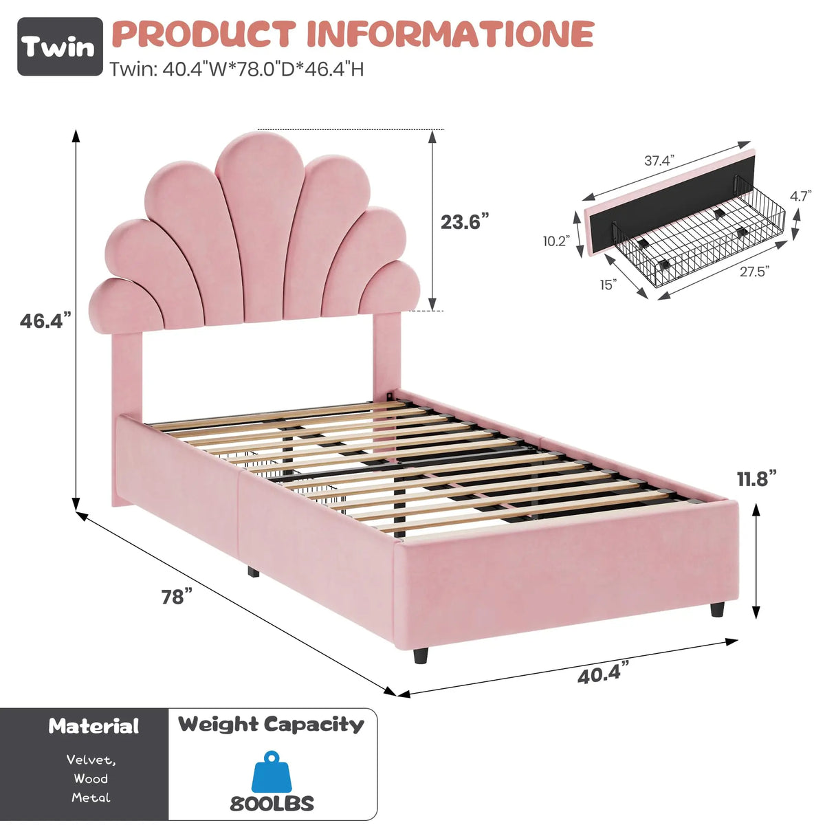 Upholstered Platform Bed