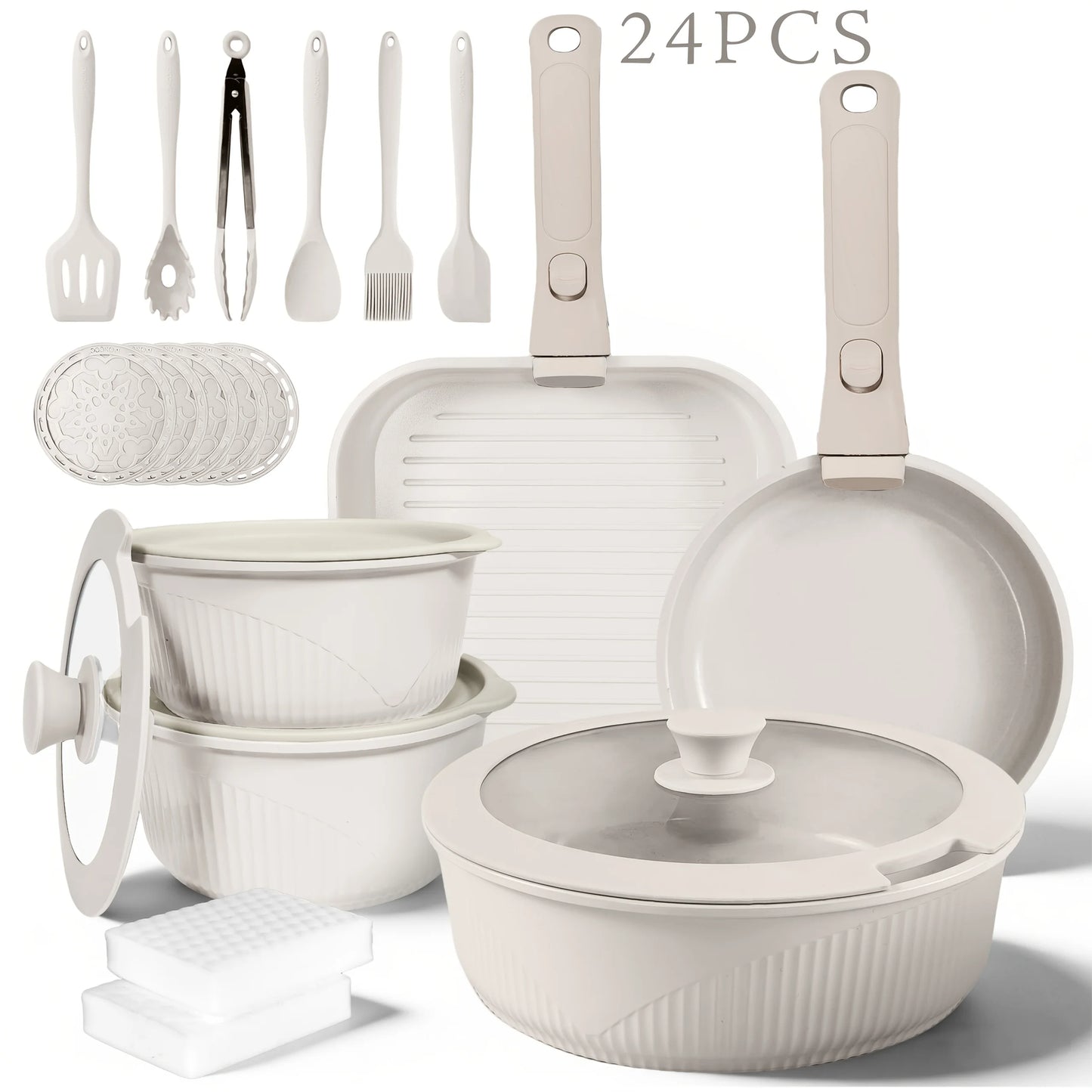 Pots & Pans Non-Stick Cookware Set