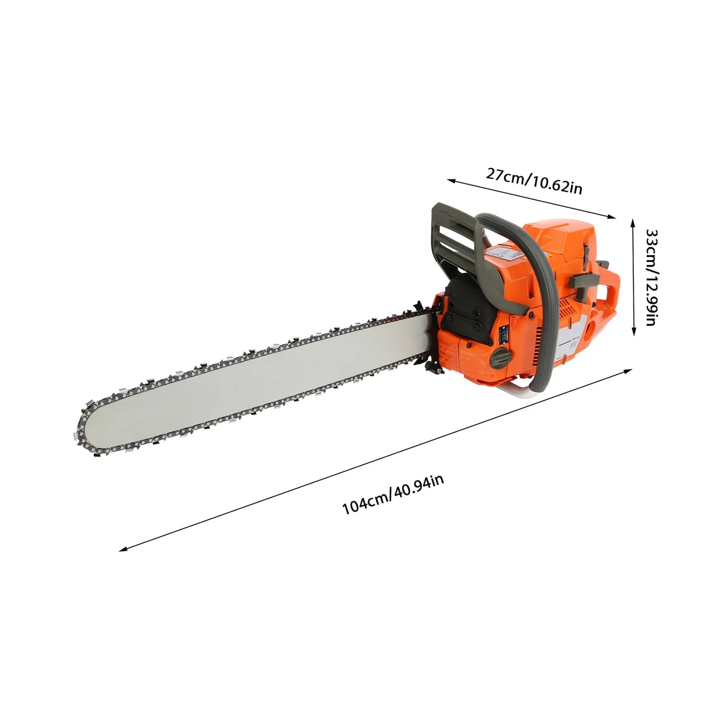 Gasoline Power Chain Saws with Crankcase Hand Pull Start For Cutting Wood