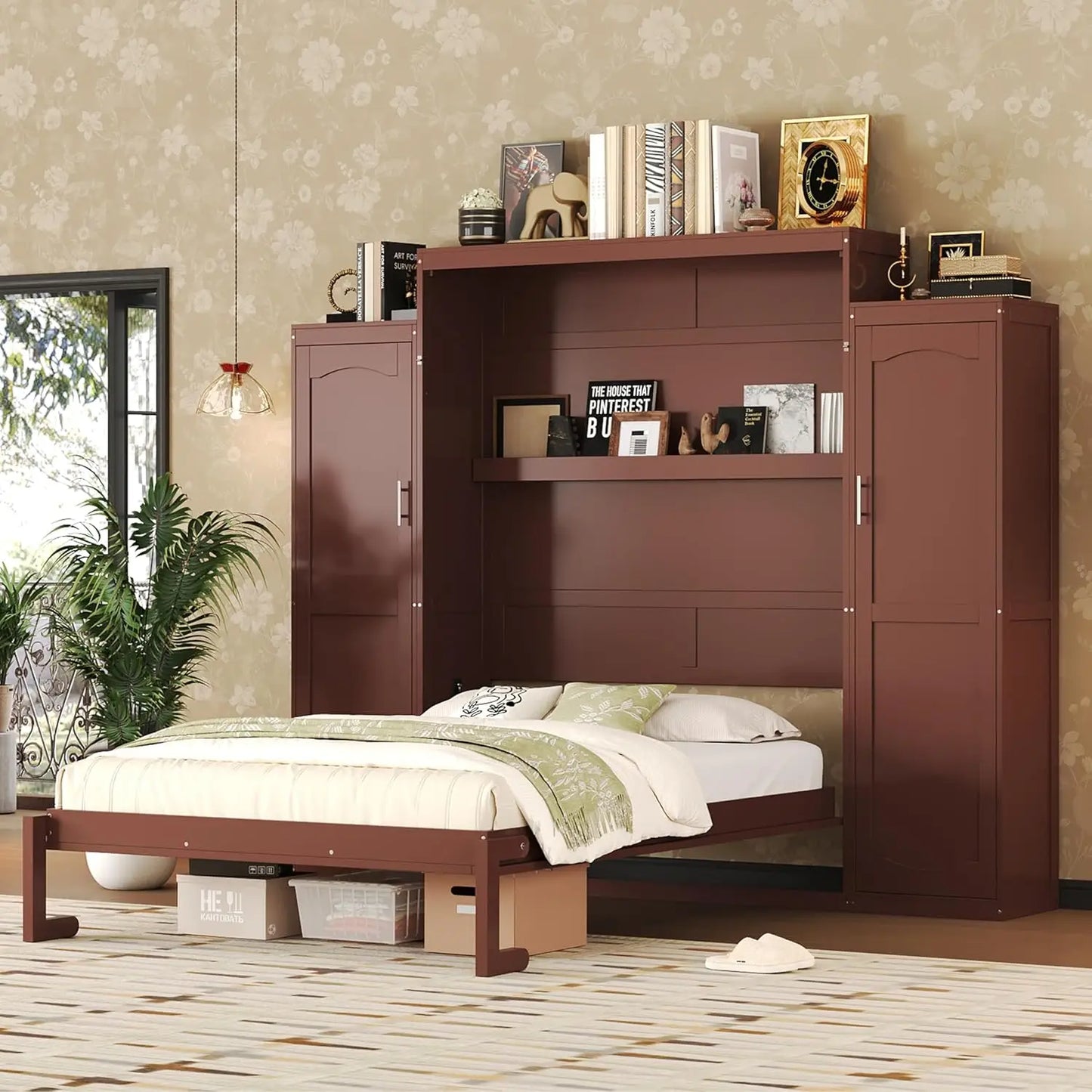Murphy Wall Bed with Foldable Frame Platform