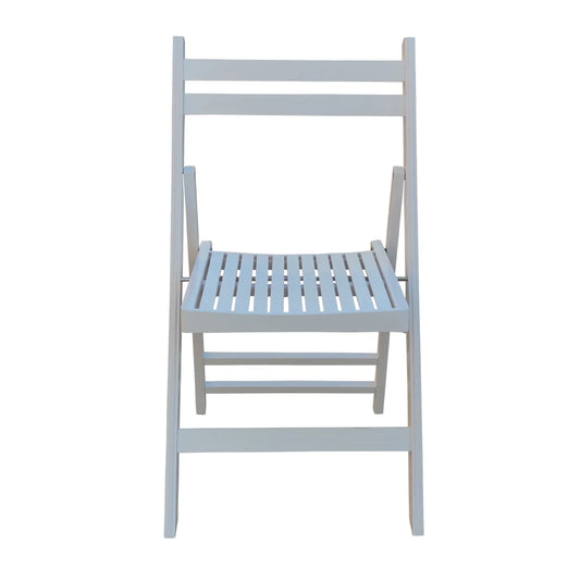 Patio Furniture Slatted Wood Folding Chair