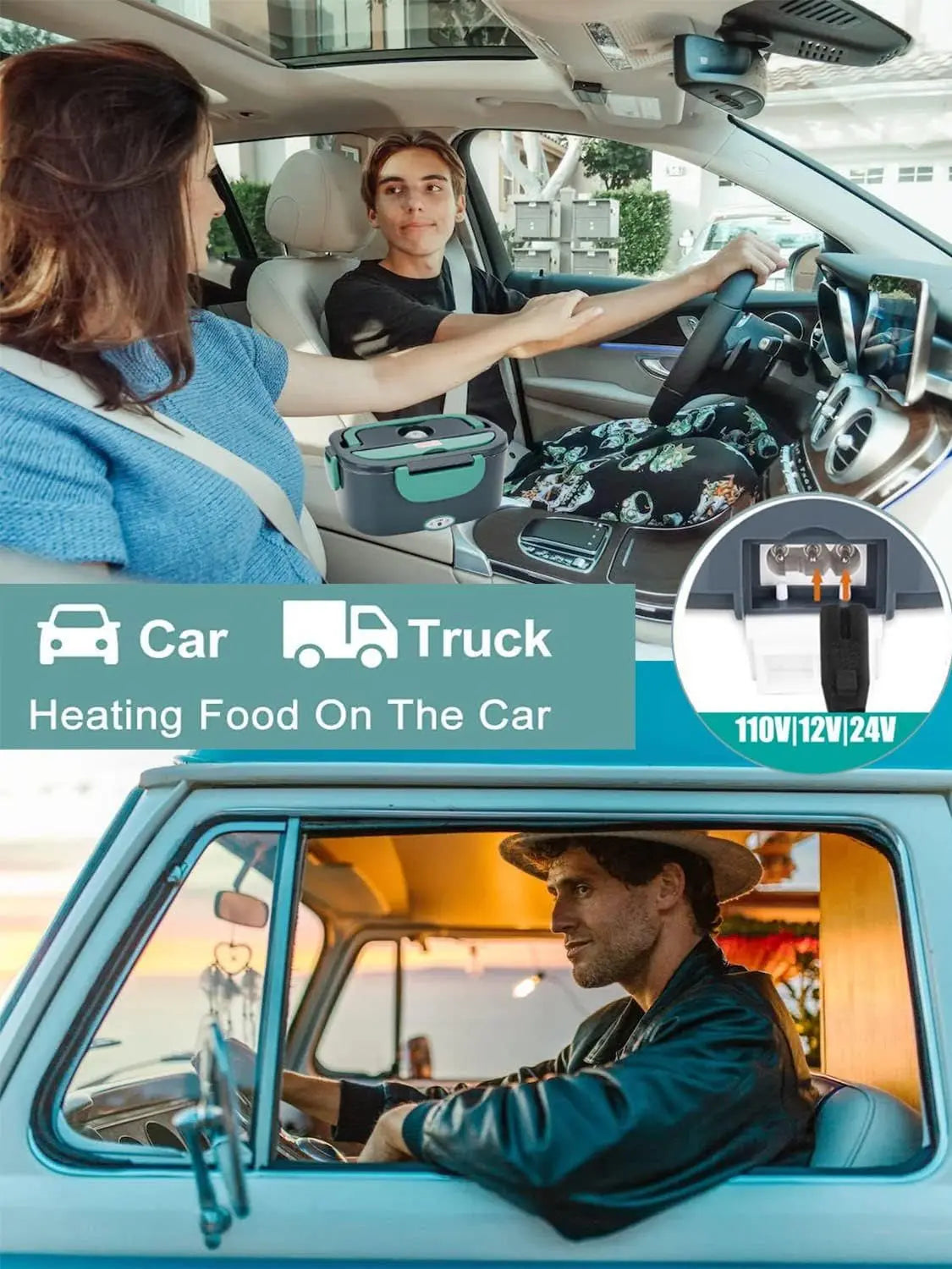 Electric Portable Food Heater Lunch Box