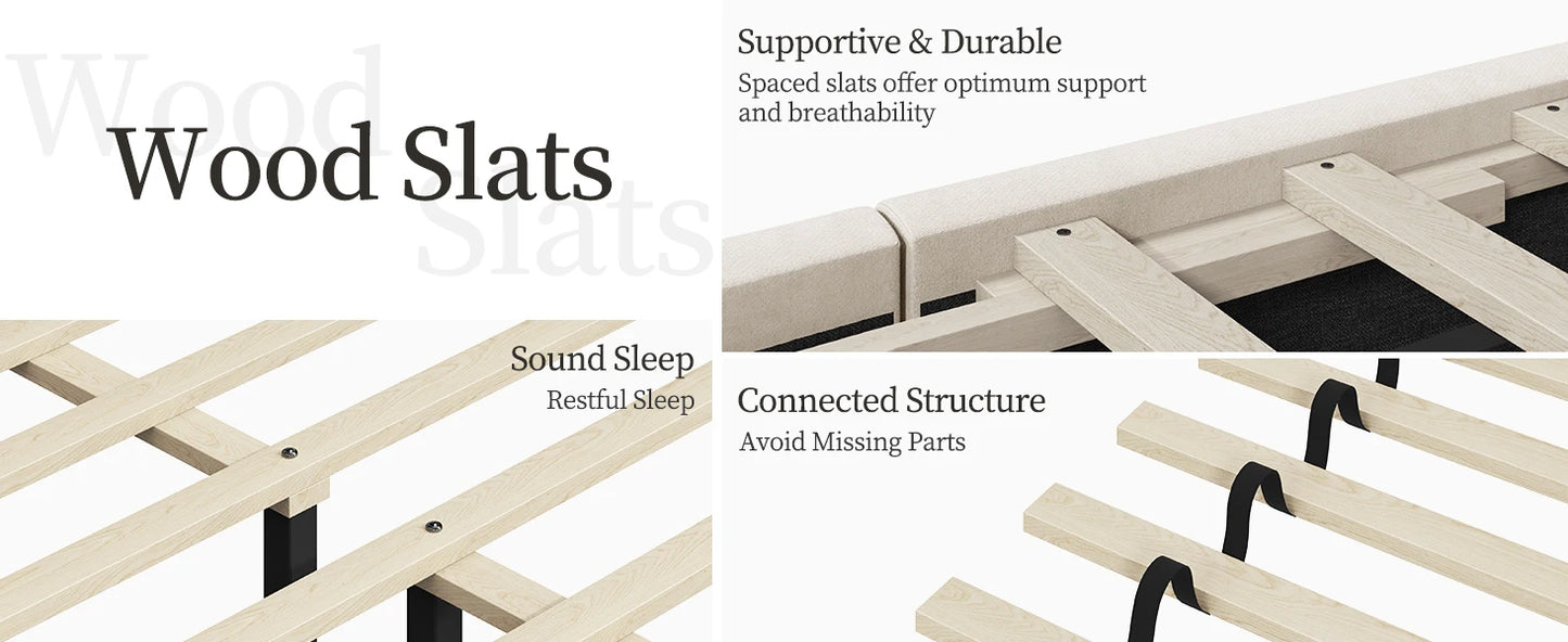 Bed Frame Upholstered Platform