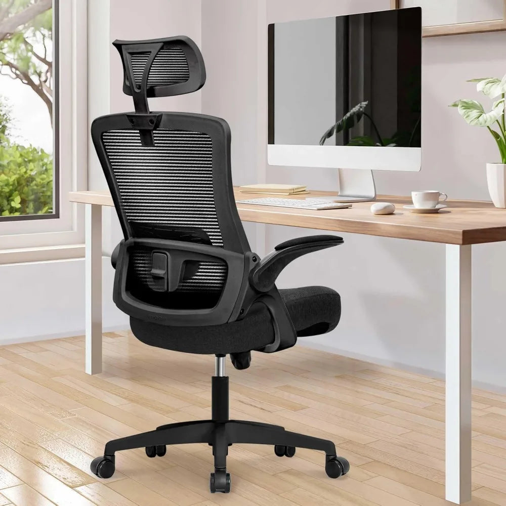 Ergonomic Adjustable Chair with a High Back Computer Comfy Task Office Chair