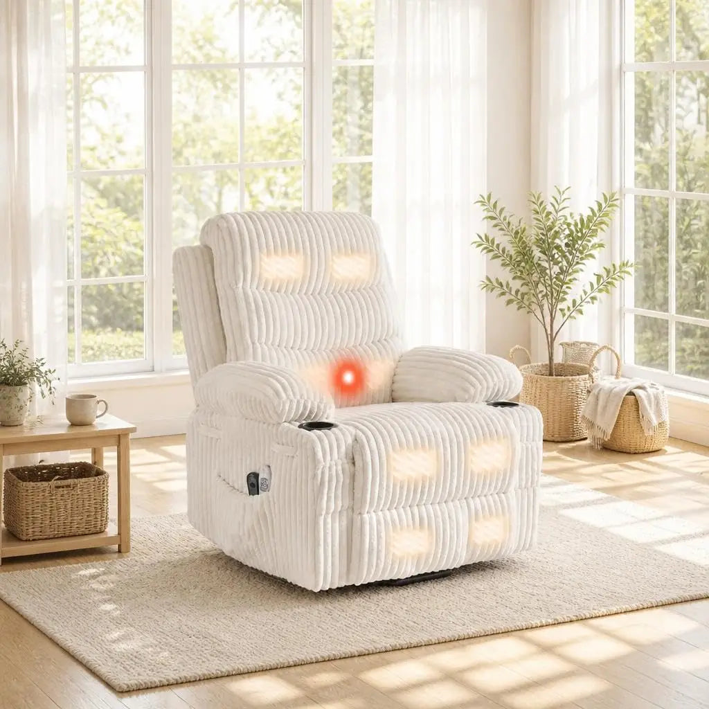 Modern Manual Power Single Recliner