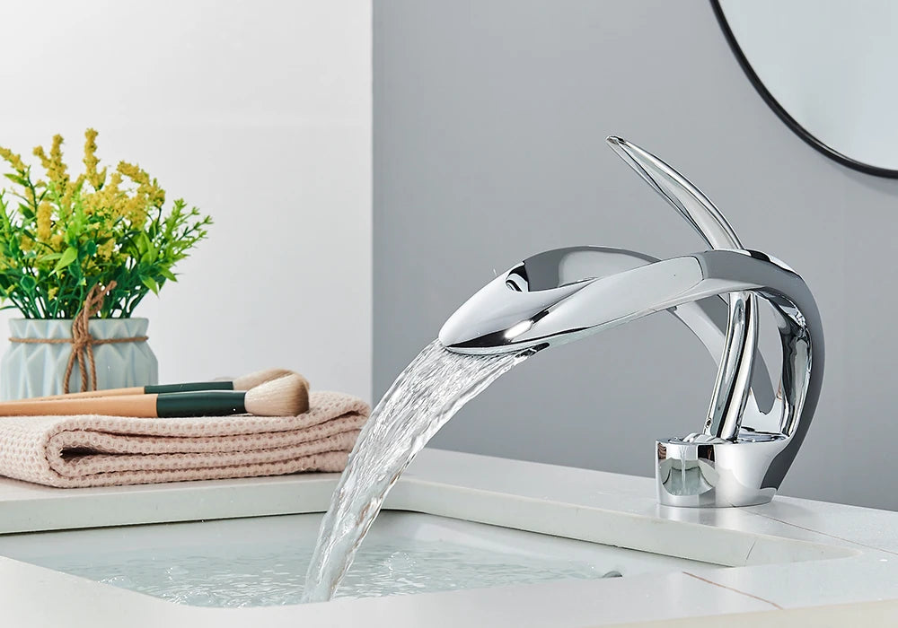 Luxury Basin Faucet Waterfall Mixer