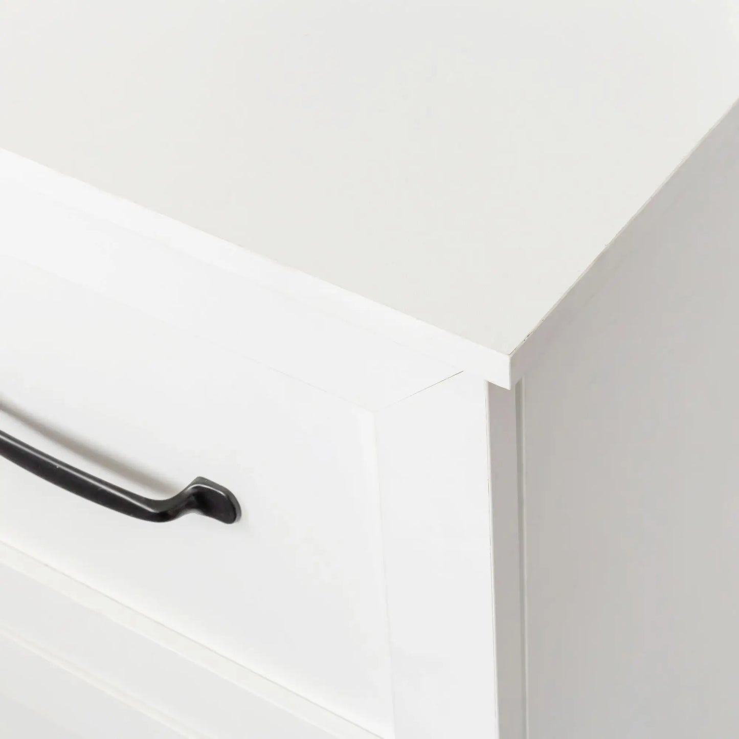 Antiqued White Computer Desk with Hutch Elegant Finish