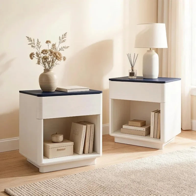 Modern Nightstand with Charging Station