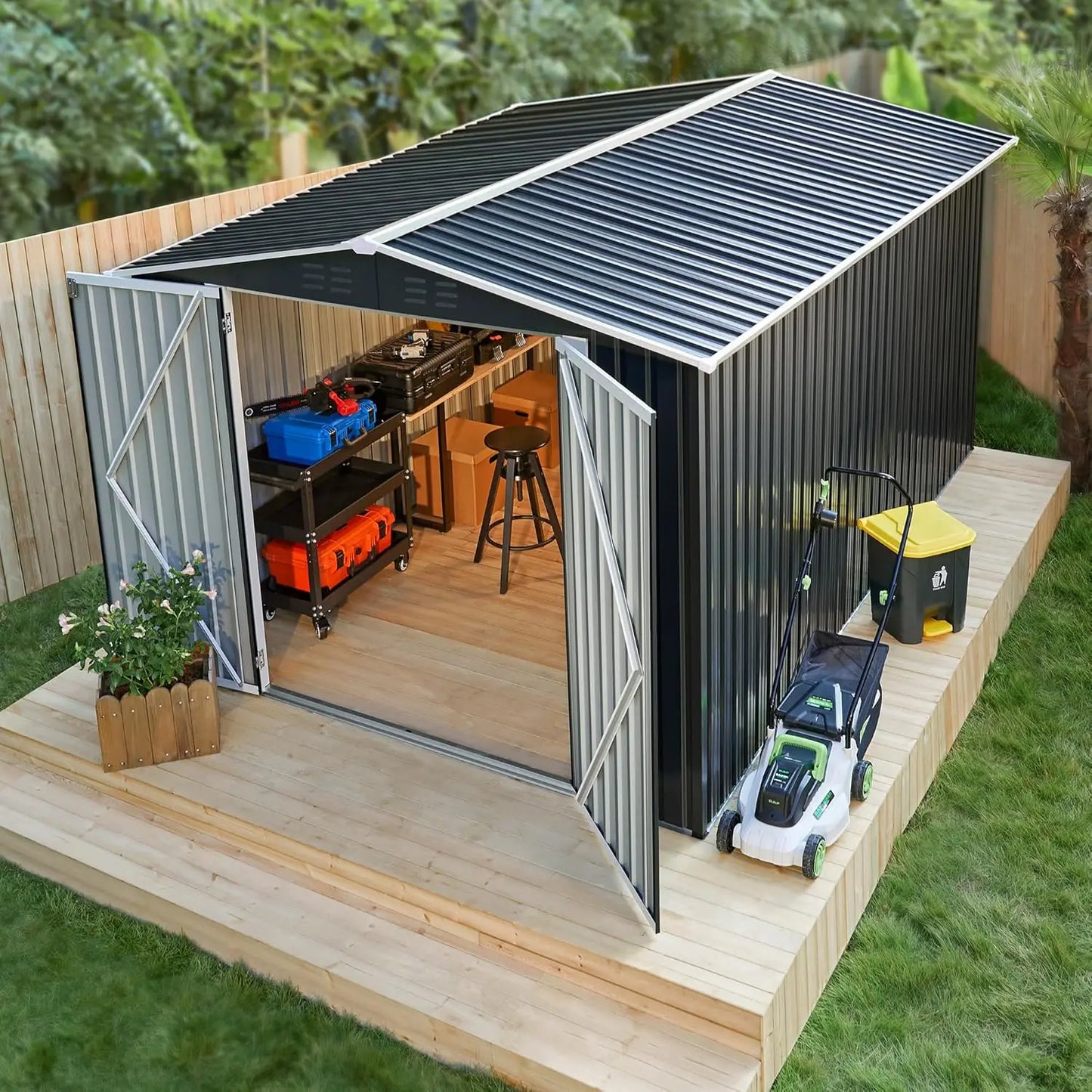 Outdoor Metal Storage Shed