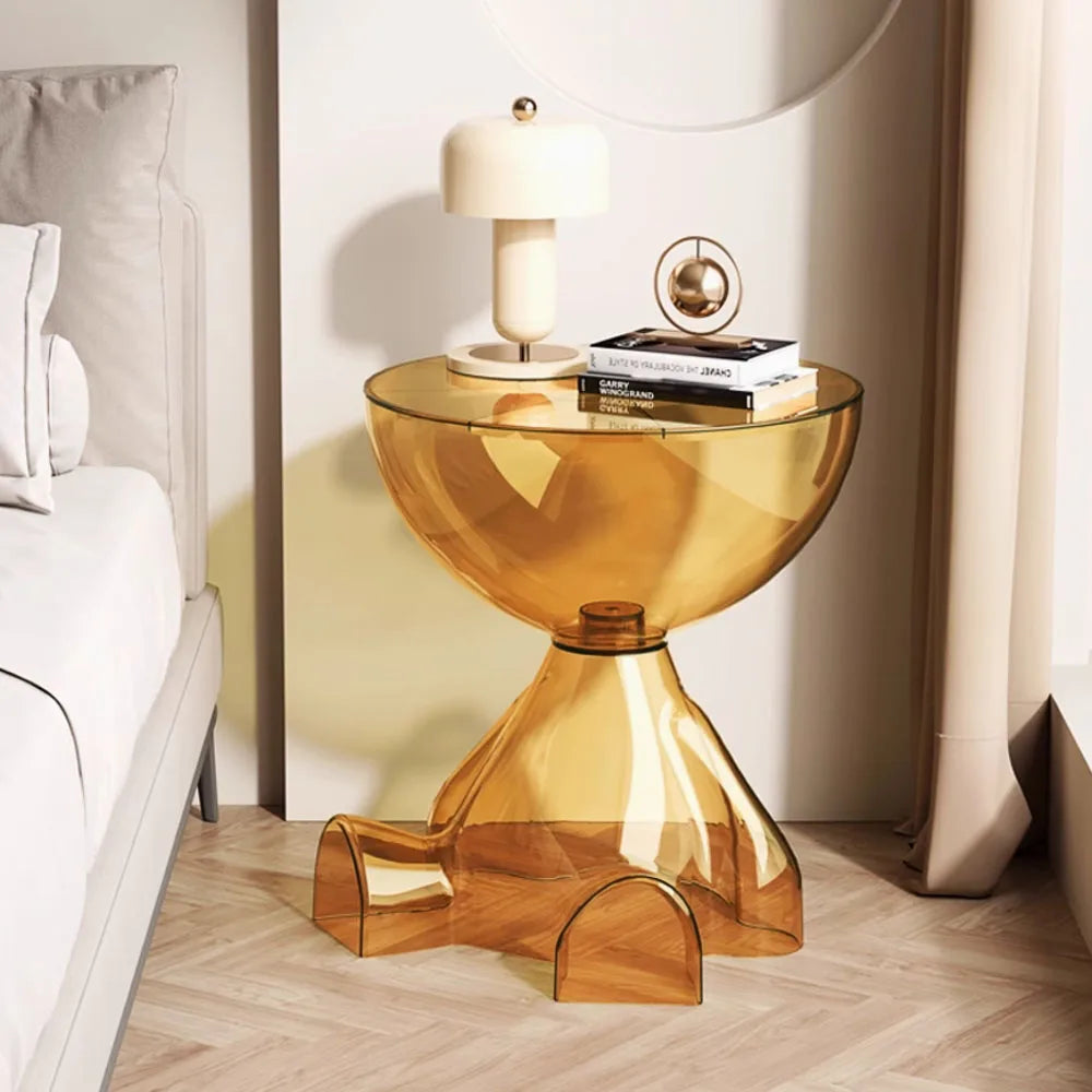 Transparent  Small Flat Head Coffee Table