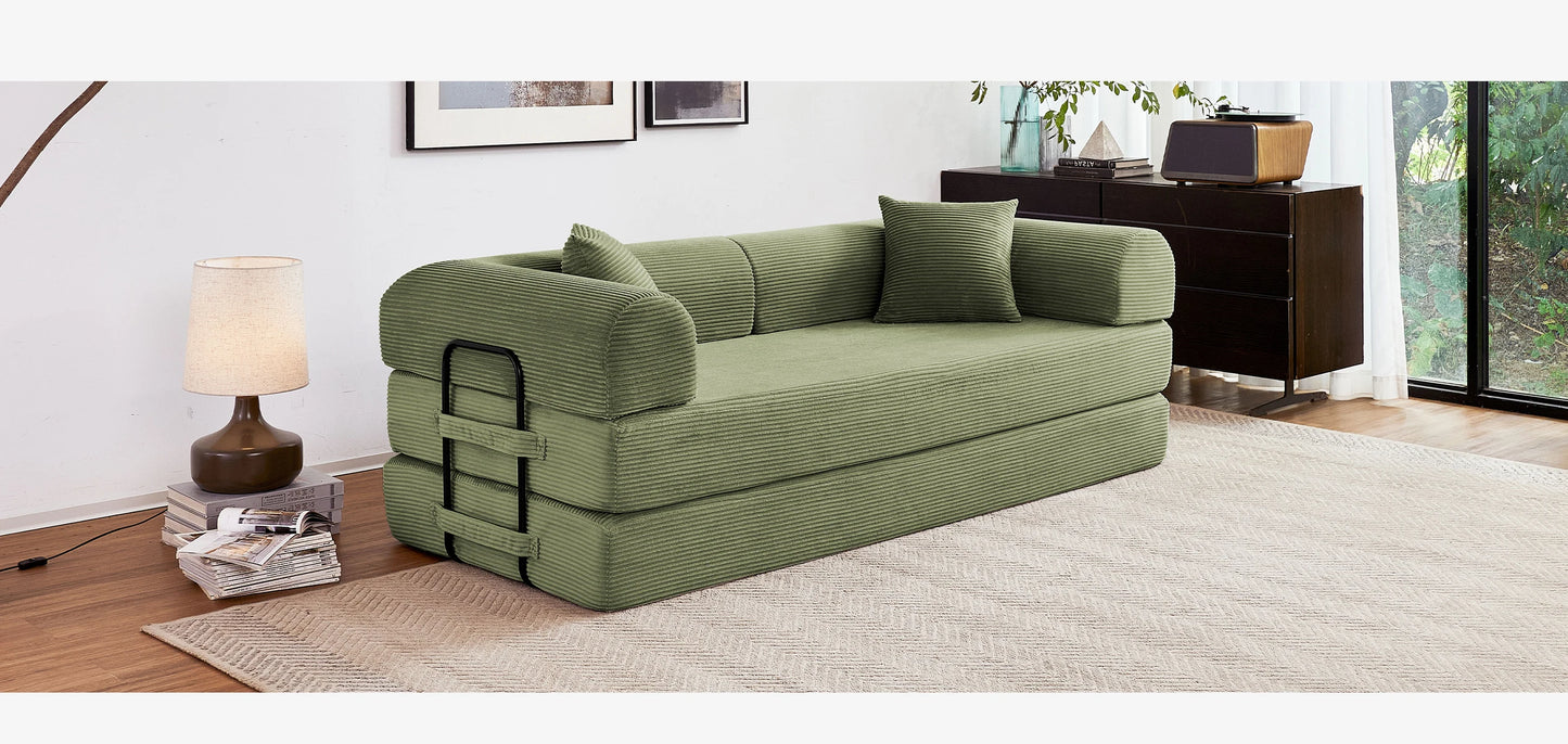 Boneless Couch Foldable Convertible Futon Sleeper Sofa Bed
