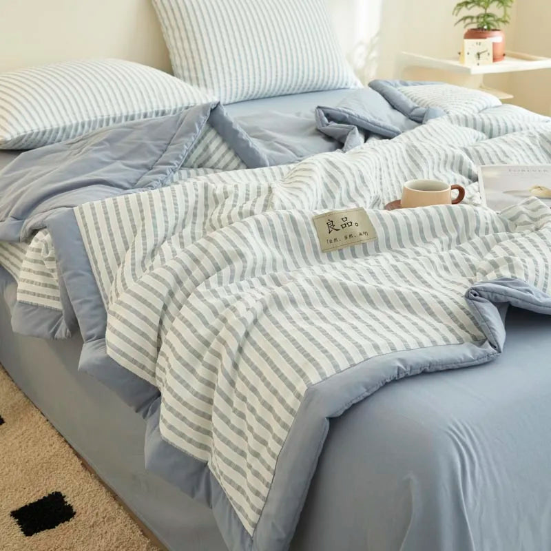 Cotton Air Striped Summer Quilt