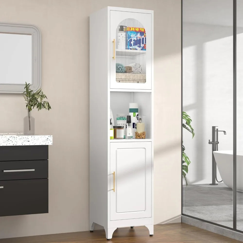 Metal Storage Cabinet with Adjustable Shelves