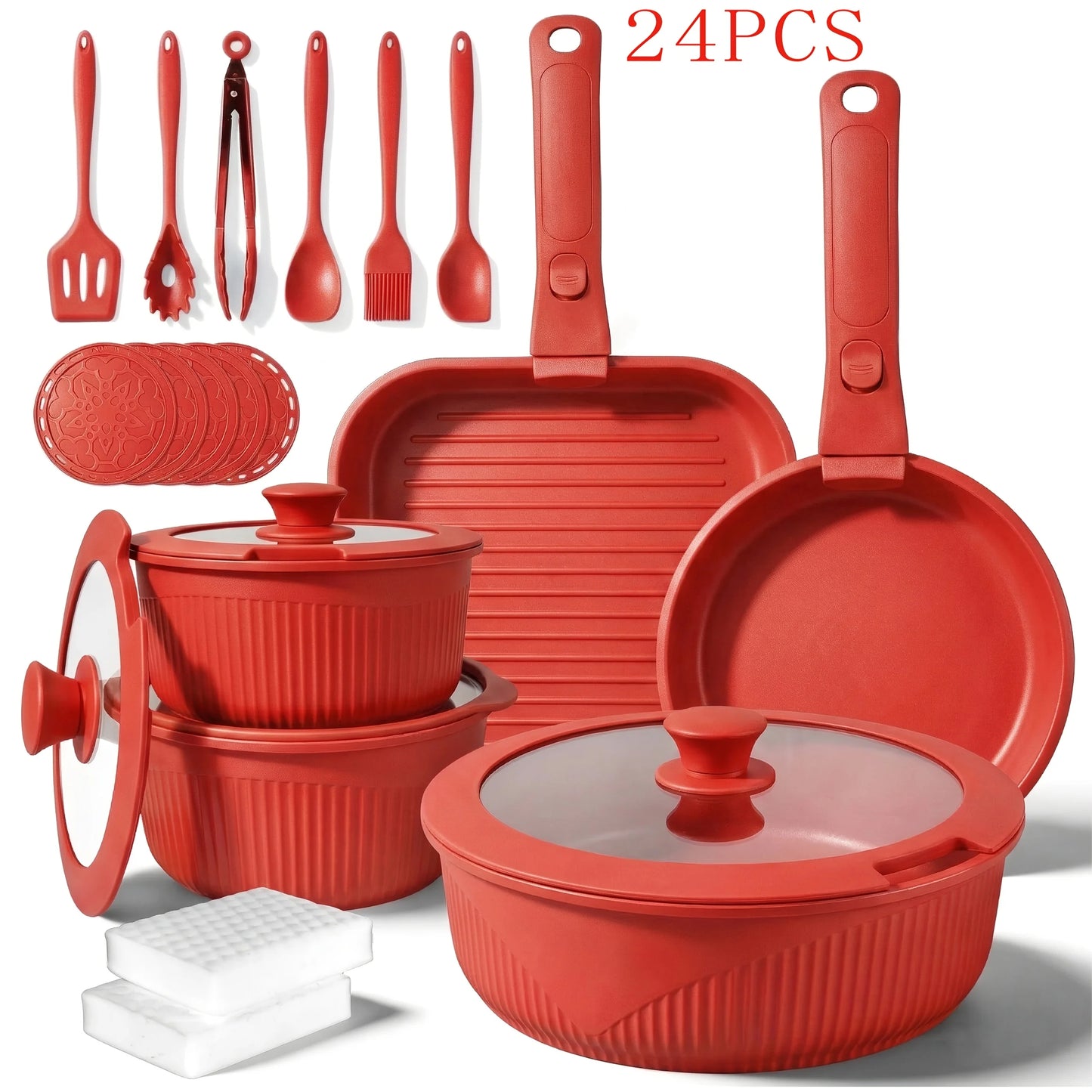 Pots & Pans Non-Stick Cookware Set