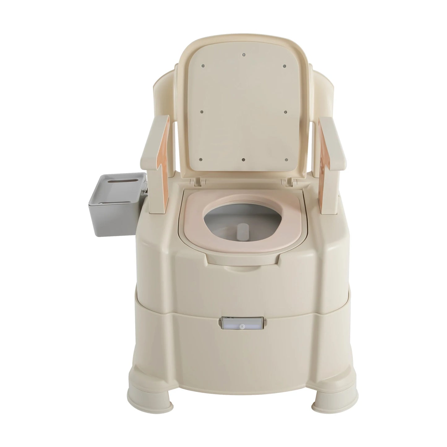 Bedside Portable Toilet With Sensor Night Light