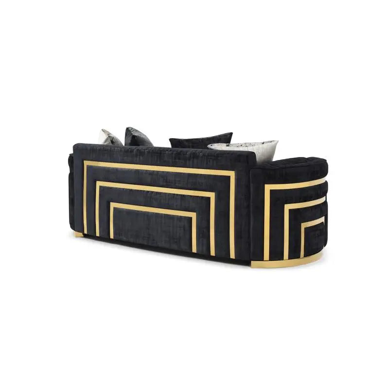 Elegant and Comfortable Modern Design Black Sofa