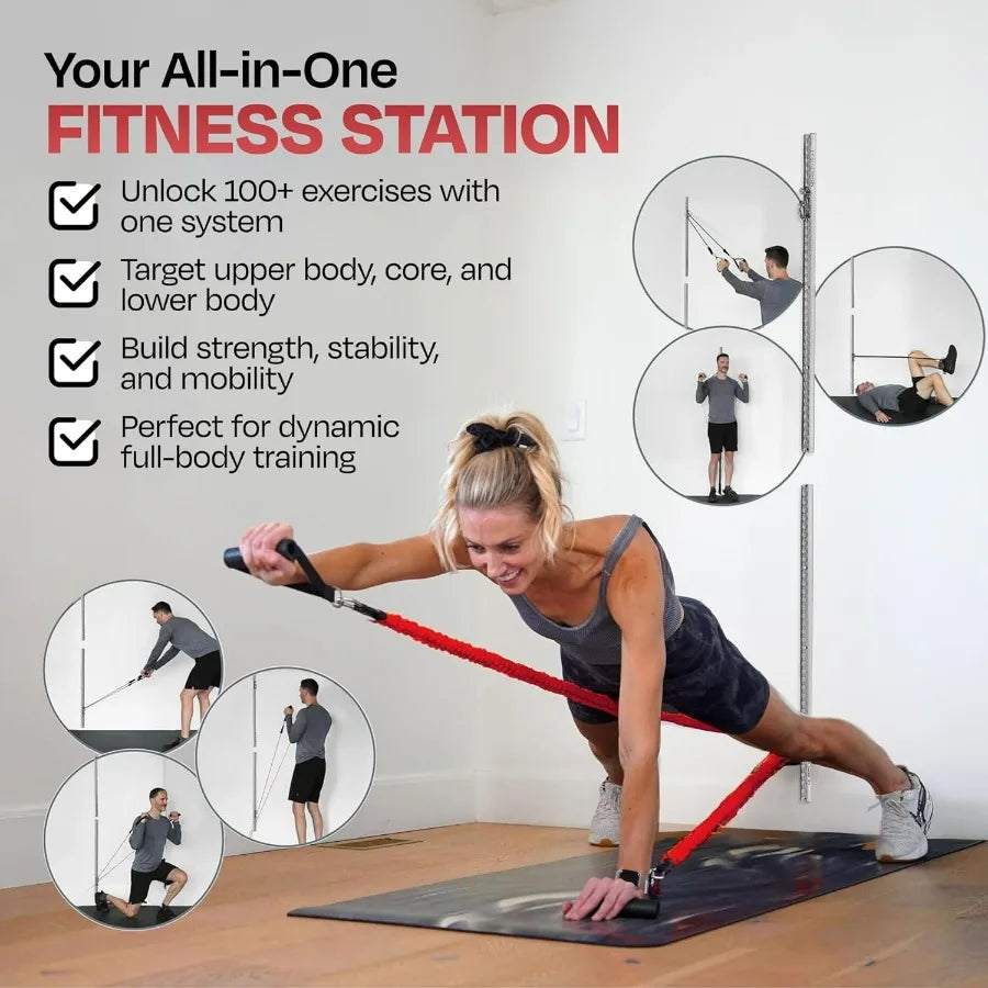 Aluminum Wall-Mounted Anchor Fitness System